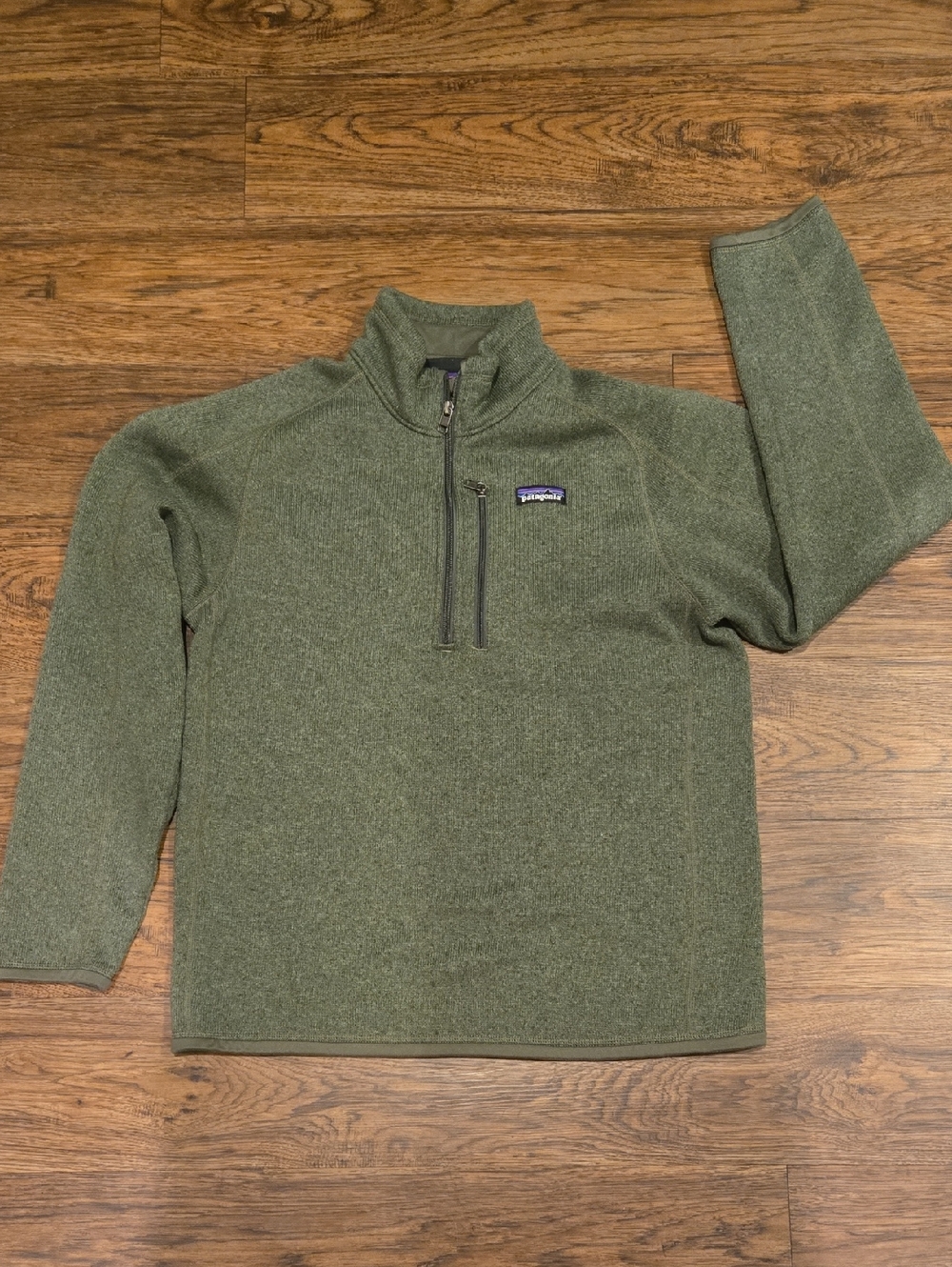Patagonia Men's Zip-Neck Fleece Pullover - Olive